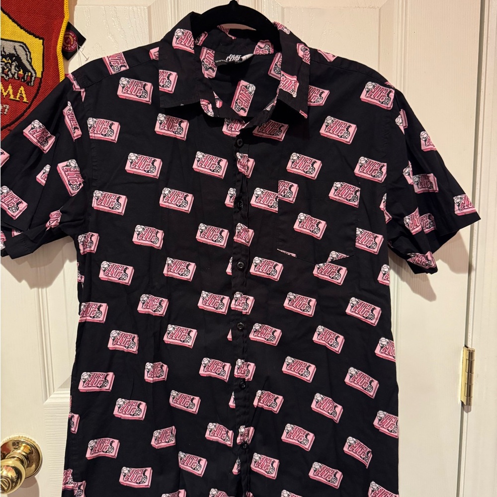 Fight Club Logo Men's Button down Shirt